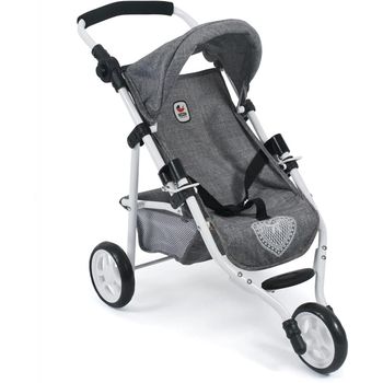 Cochecito De Muñecas Neo Vario Con Bolso Cambiador, Convertible, Plegable,  Color Gris Con Dibujo Corona con Ofertas en Carrefour