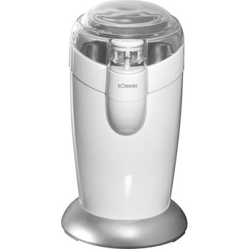 Molinillo Café Eléctrico, Especias, Semillas, 40 G Café 20 Tazas Café, Cuchillas Acero Inox. Blanco 120w Bomann Ksw 446 Cb