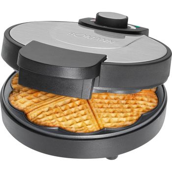 Clatronic CM 3372 - Máquina de hacer crepes, plato de 29 cm, 900 W, color  negro