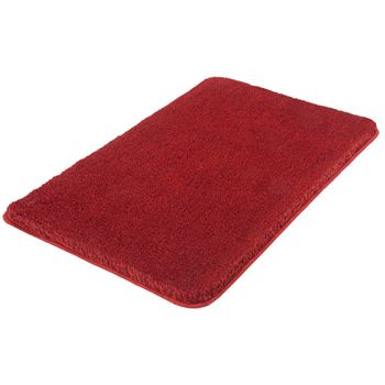 Alfombra Para Baño Relax Rojo Rubí 60x100 Cm Kleine Wolke