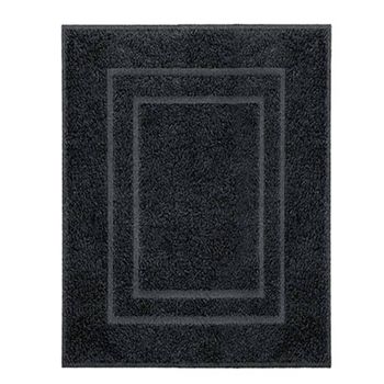 Alfombra De Baño Plaza Negro 60x80 Cm Kleine Wolke