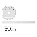 Regla Mor 50 Cm Plastico Transparente (pack De 10)