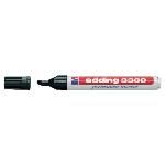 Edding 3300 Marcador Permanente Punta Biselada. Trazo 1-5 Mm.  Color Negro. Ref.3300-...