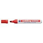 Edding Marcador Permanente Recargable Edding 3300 Trazo 1 - 5 Mm Punta Biselada Rojo...