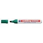 Edding 3300 Marcador Permanente Punta Biselada. Trazo 1-5 Mm.  Color Verde. Ref.3300-...