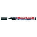 Edding Marcador Textil 4500 Negro Punta De 2-3 Mm. Tinta Pigmentada A Base De Agua 45...