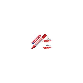 Rotulador Edding Punta Fibra Permanente 550 Rojo N2 -punta Redonda Recargable