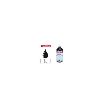 Tinta Rotulador Edding T-1000 Negro Frasco De 1 Litro