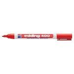 Edding 400 Marcador Permanente Bolsillo Punta Redonda Trazo 1 Mm Rojo Ref. 400-02