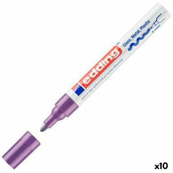 Rotulador Permanente Edding 750 Violeta (10 Unidades)