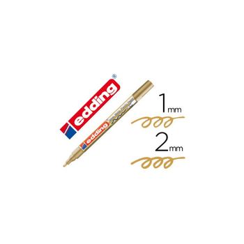 Rotulador Edding Punta Fibra 751 Oro Punta Redonda 1-2 Mm 600 Unidades