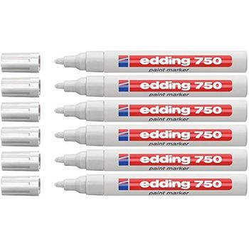 Rotulador De Retoque Creative Blanco Edding 750 (6 Unidades)