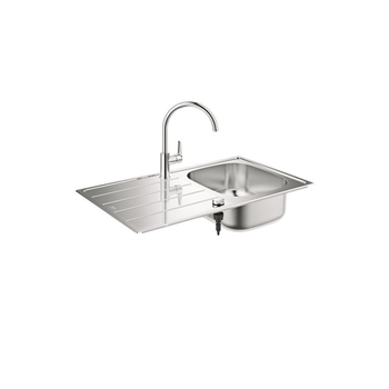 Grohe Pack Fregadero Inox + Monomando Cromado - 31562sd1