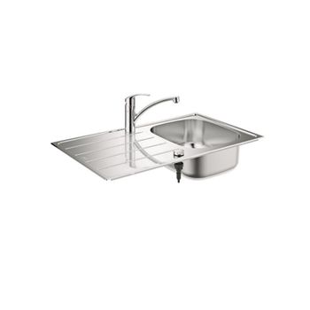 Grohe Pack Fregadero Inox + Monomando Cromado - 31565sd1