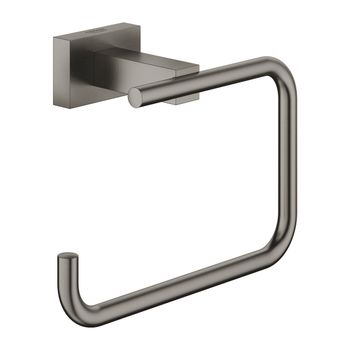 Grohe 40 507 Al1 Essentials Cube Portarrollos Sin Tapa Grafito Cepillado