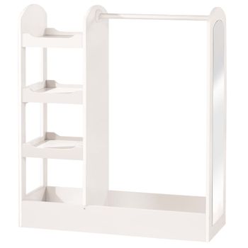 Armario Para Niños Madera Blanco 90x34,5x107 Cm Roba