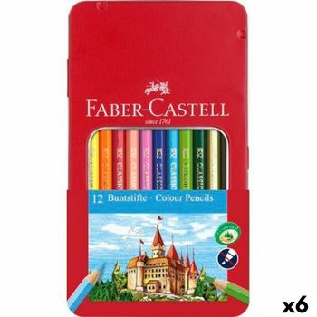 Lápices De Colores Faber-castell Multicolor 6 Piezas