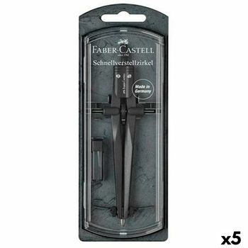 Compás Faber-castell Negro (5 Unidades)