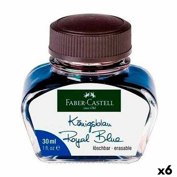 Tinta Faber-castell Azul 6 Piezas 30 Ml