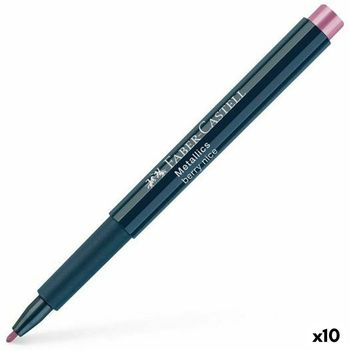 Rotuladores Faber-castell Metallics Berry Nice Rosa (10 Unidades)