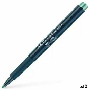 Rotuladores Faber-castell Metallics Wanderlust Verde (10 Unidades)