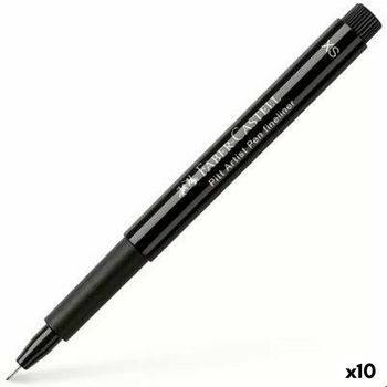 Rotulador Permanente Faber-castell Pitt Artist Rotulador Permanente Negro (10 Unidades)