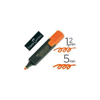 Rotulador Faber Fluorescente 48-15 Naranja 10 Unidades