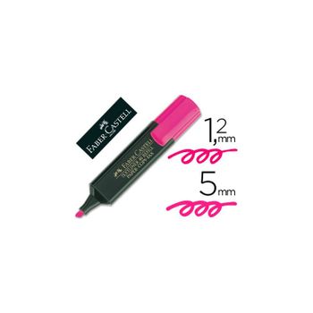 Rotulador Faber Fluorescente 48-28 Rosa 10 Unidades