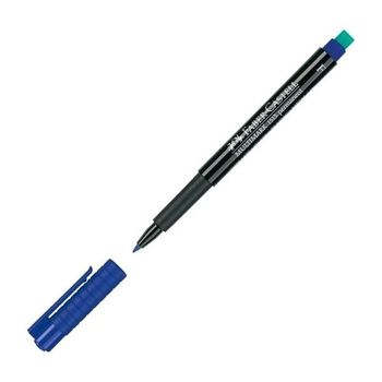 Faber - Castell Rotulador Permanente Multimark 1513 Punta Fina Azul -10 Unidades-