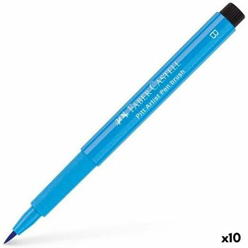 Rotuladores Faber-castell Pitt Artist Enamel Azul (10 Unidades)