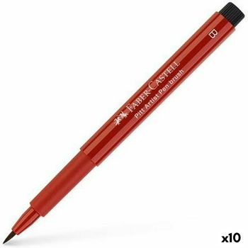 Rotuladores Faber-castell Pitt Artist Rojo Oscuro (10 Unidades)