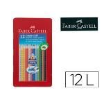 Faber-Castell 110912 - Lápices de colores Jumbo GRIP, caja de cartón de 12