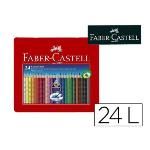 Lapices De Colores Faber Castell Acuarelable Colour Grip Triangular Caja Metalica De...