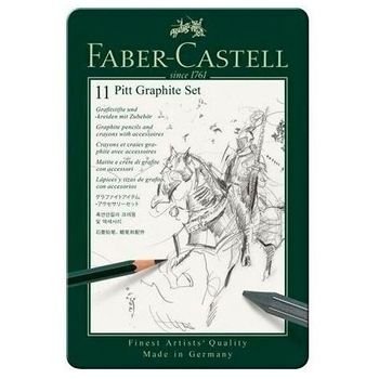 Faber Castell Set Pitt Grafito Estuche De Metal -11u-