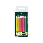 Faber Castell Marcador Fluorescente Textliner Grip Estuche 4ud Punta Biselada C.surti...