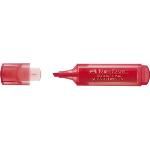 Faber Castell Marcador Fluorescente Cuerpo Traslucido Rojo 154621