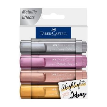 Faber - Castell Marcador Textliner 46 Surtido Met?lico -4u-