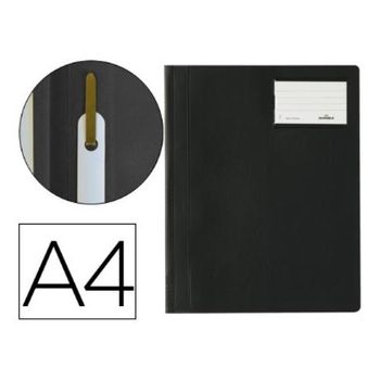 Carpeta Duraplus Din A4 Con Fastener Y Ventanilla Para Tarjeta Color Negro D