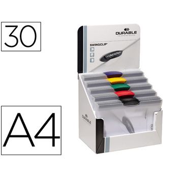 Sésamo Papelería Técnica - Librería  CARPETA LIDERPAPEL DOSSIER PINZA  LATERAL POLIPROPILENO DIN A4 30 HOJAS PACK DE 4 COLORES SURTIDOS