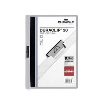 Durable Carpeta Dossier Pinza Duraclip 30 Gris A4 -25u-