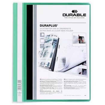 Durable Carpeta De Presentacion Dossier Fastener Duraplus A4 Verde -25 Ud-