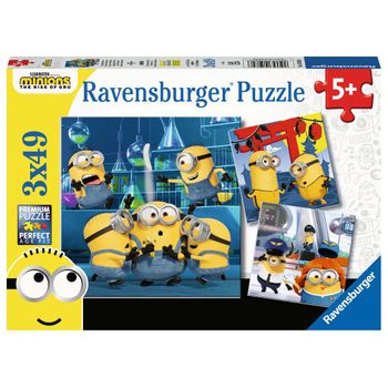Puzzle Minions Divertidos 3x49 Piezas Ravensburger 05082
