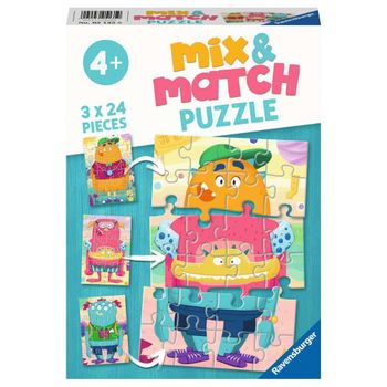 Puzzle Monstruos Divertidos 3x24 Piezas Ravensburger 05135