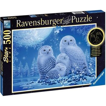 Star Line Puzzle 500 P - Búhos A La Luz De La Luna Ravensburger