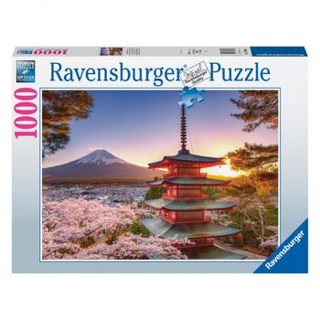 Puzzle 1000 P - Flores De Cerezo Del Monte Fuji