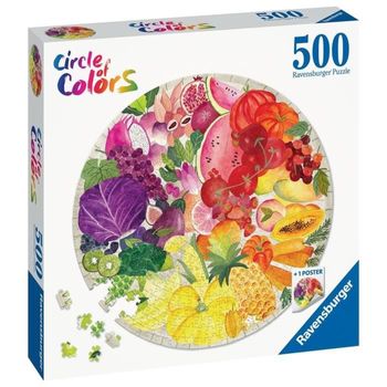 Rompecabezas Redondo De 500 Piezas - Frutas Y Verduras Ravensburger