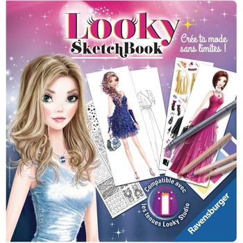 Juego De Colorear Vestidos De Noche Looky Sketch Book Ravensburger