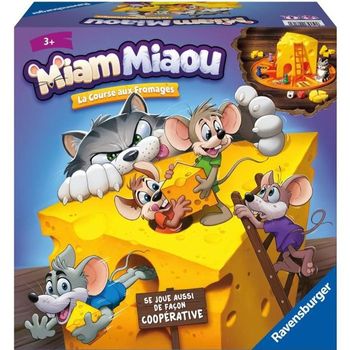 Ravensburger - Miam Miaou La Carrera Del Queso - Juego De Mesa