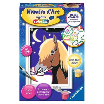 Kit De Pintura Número De Arte - Mini - Caballo Nocturno Ravensburger