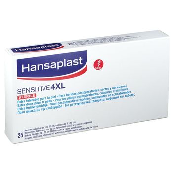 Hansaplast Apósitos Sensitive Post Operatorios 4 Xl 25 Uds